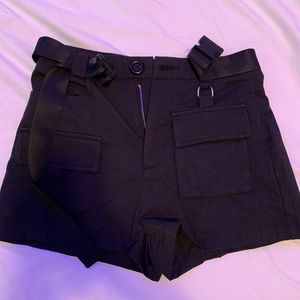 Black Cargo Shorts